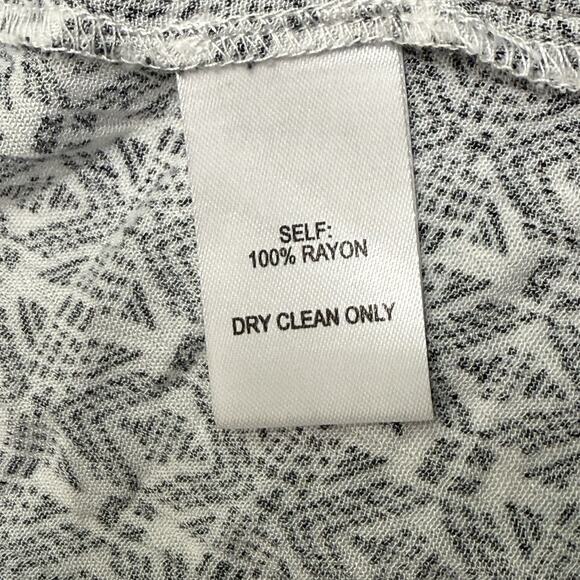 Lulus Casablanca Queen Black/White Dress Print Halter Maxi S Deep Plunge Slit - Picture 16 of 16